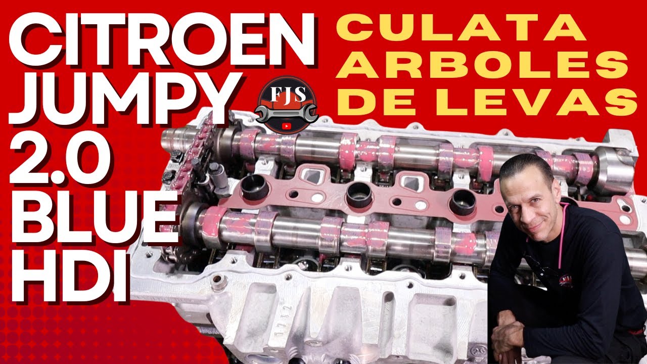 Motor CITROEN JUMPY moderno, Cómo armar 2.0 Hdi. Instalación Arboles de levas, sincronización.