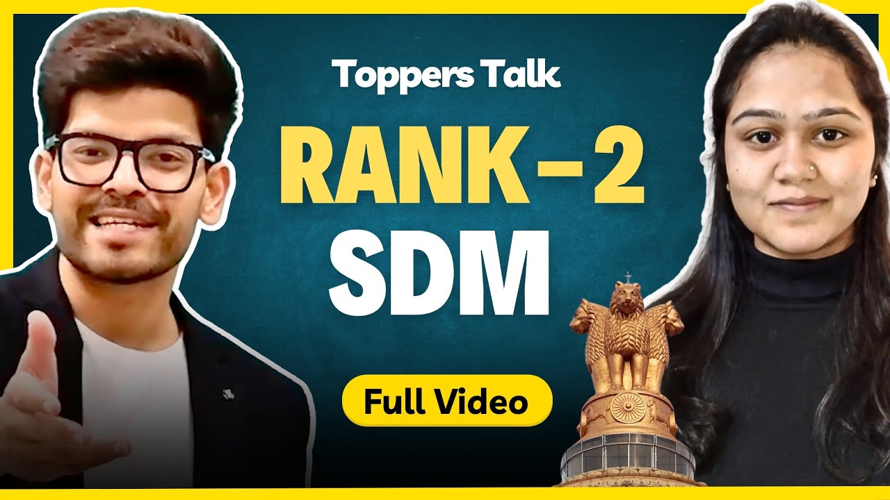 Toppers Talk- Himani, SDM | Rank-2 (HPAS) x Naman Sir | Himachal 2024 Topper