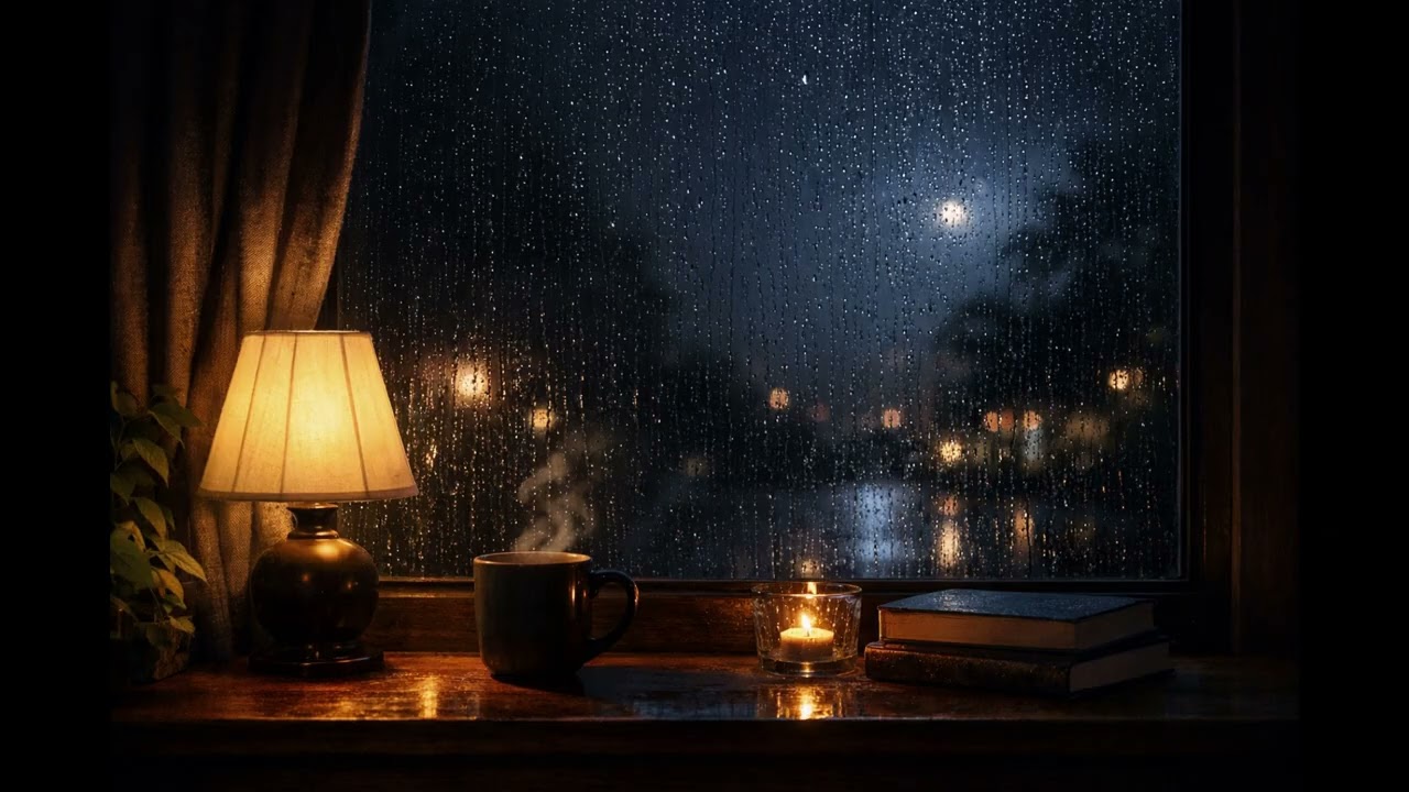 深夜に溶ける静かな雨音と空気｜Quiet Rain & Air Ambience for Deep Night Sleep (2 Hours)