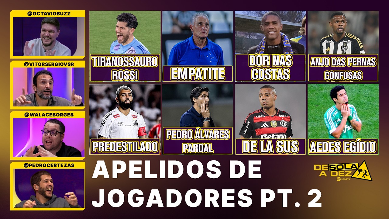 QUAL É O MELHOR APELIDO 'CORNETEIRO' PARA UM JOGADOR DE FUTEBOL? | DE SOLA A DEZ