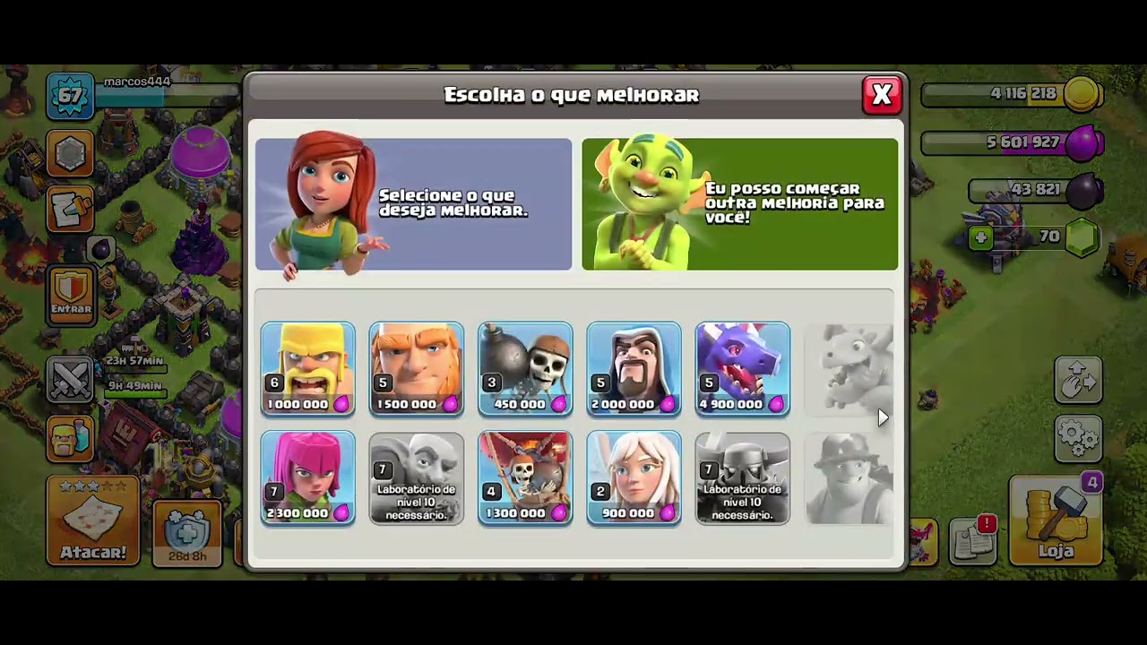 Acompanha eu jogando Clash of Clans partida 32