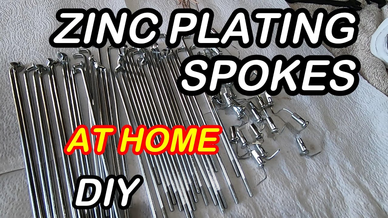 How to zinc plate at home - DIY - Using a plating kit to zinc plate motorcycle spokes.