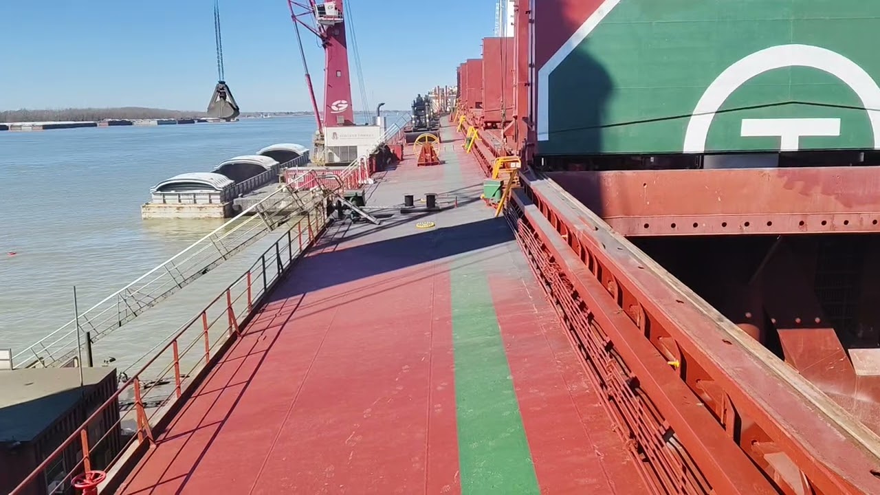 Amerika misisipi nehiri gemi  yük tahliyesi