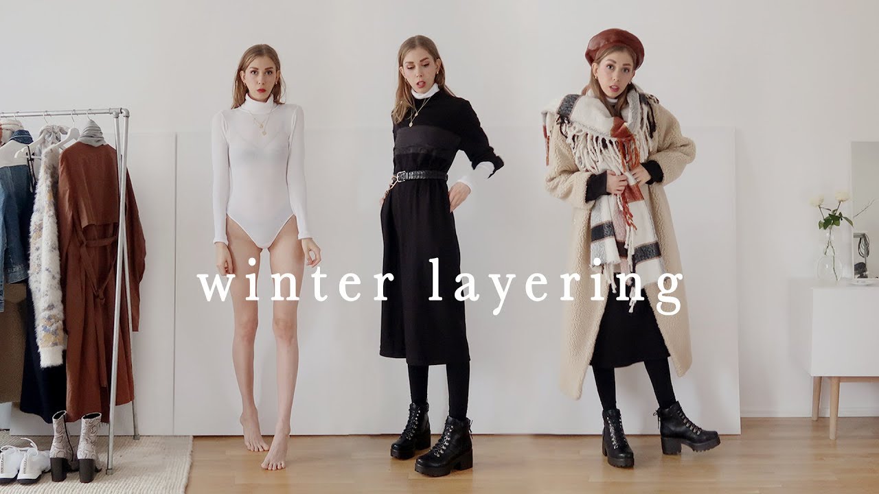 Layering Winter Outfits // Cold Weather - ( using all vegan footwear + outerwear )