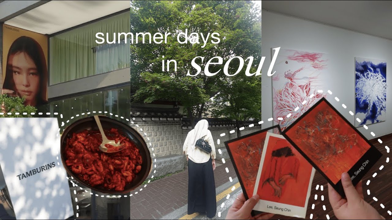 korea diaries 🇰🇷 : flying to seoul, art exhibitions, perfume shopping (granhand, tamburins & more)