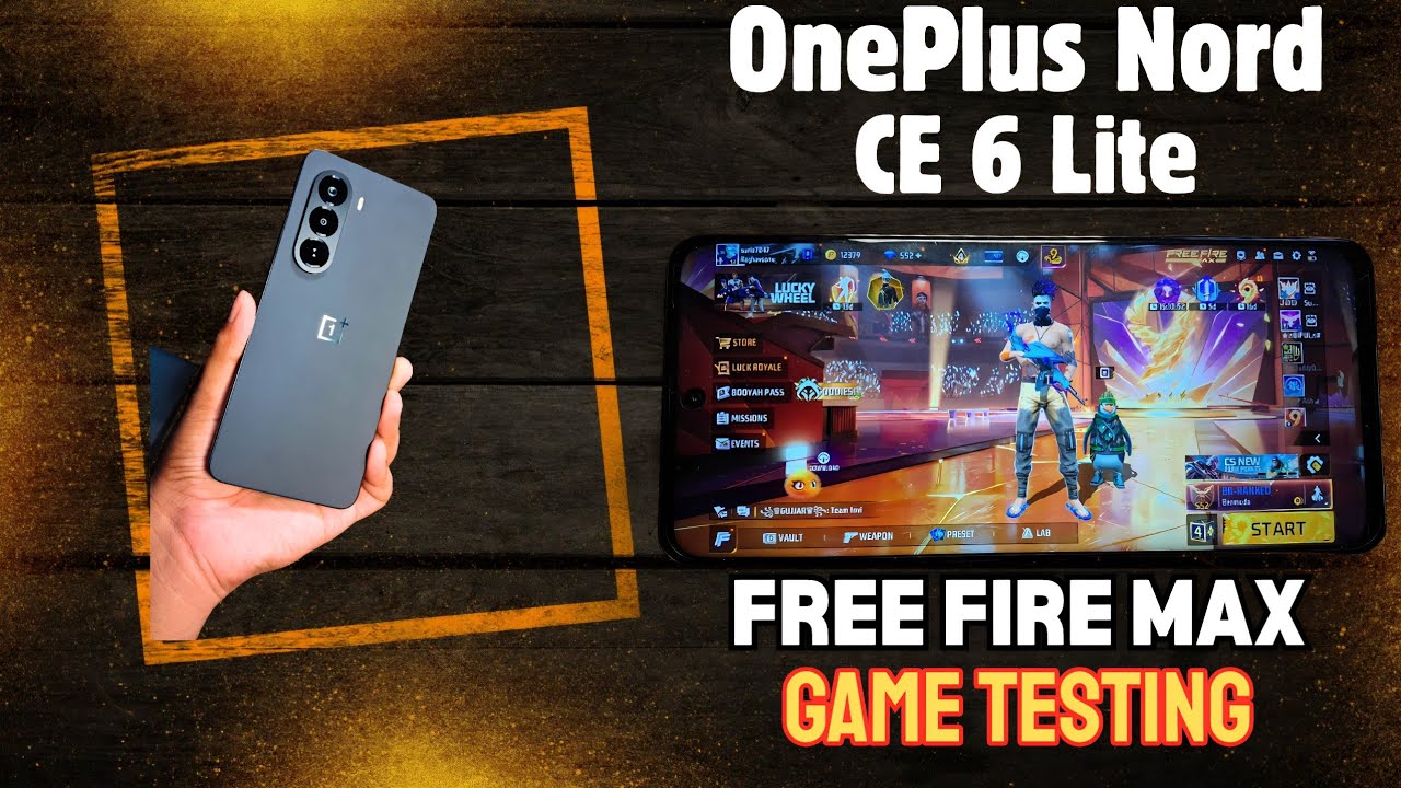 One Plus Nord Ce 6 Lite Free Fire Max Gameplay Test With Fps Meter Battery Drain And Heating