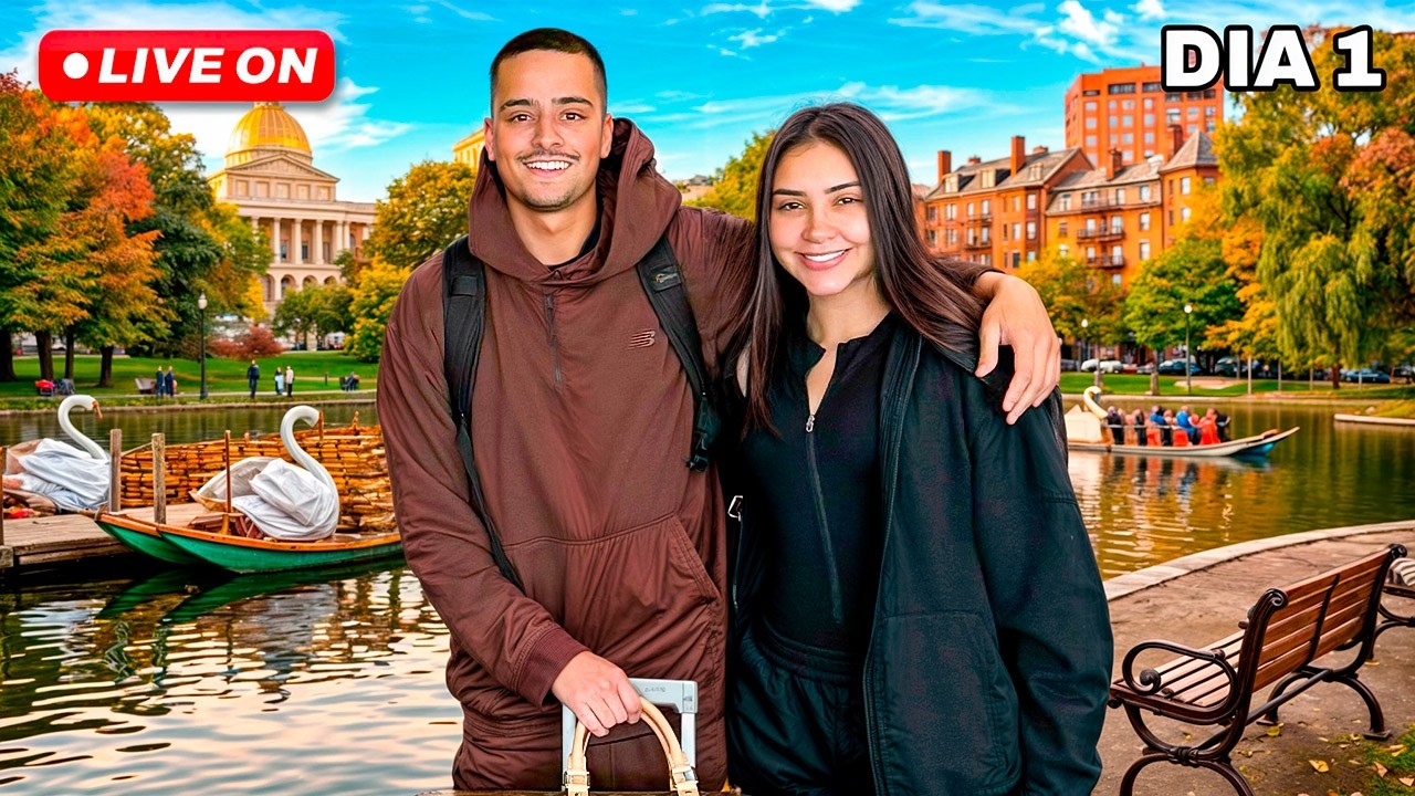 🇺🇸 IRL - DIA 1 │ 🏟️ CHEGAMOS EM BOSTON! 🔴 CORINGA AO VIVO