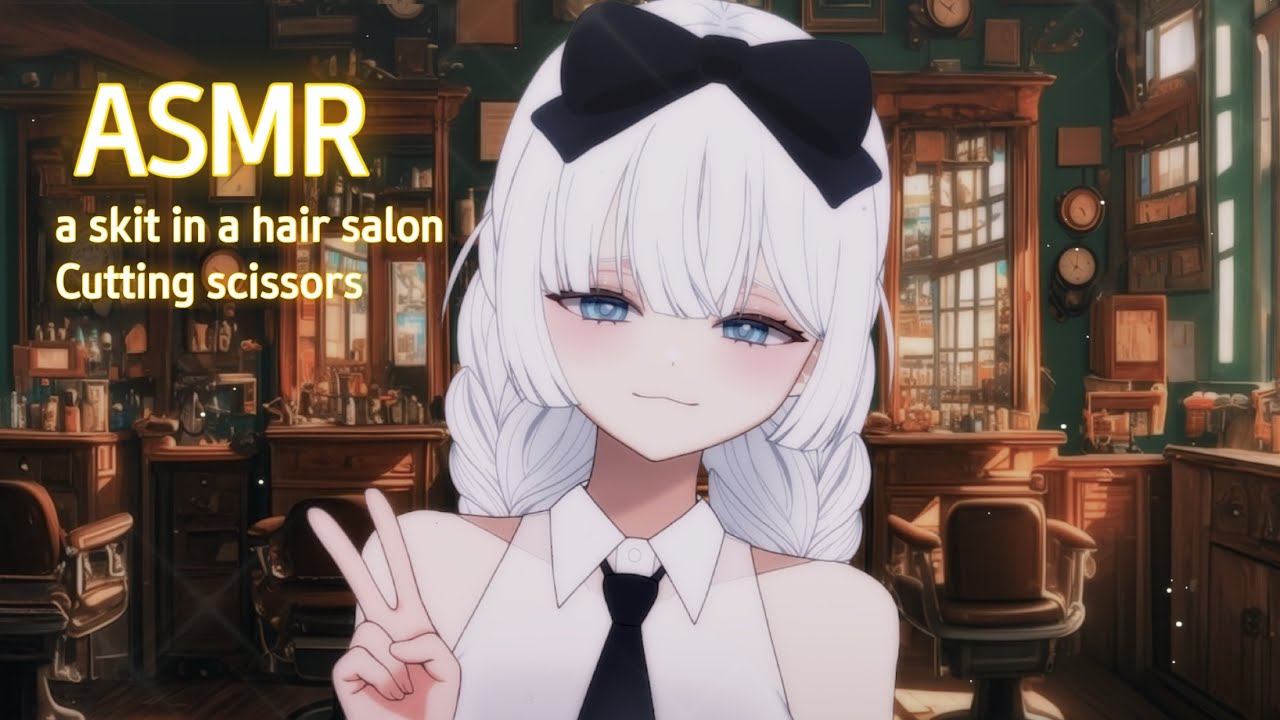 [3DIO ASMR] 미용실 상황극 a skit in a hair salon Cutting scissors