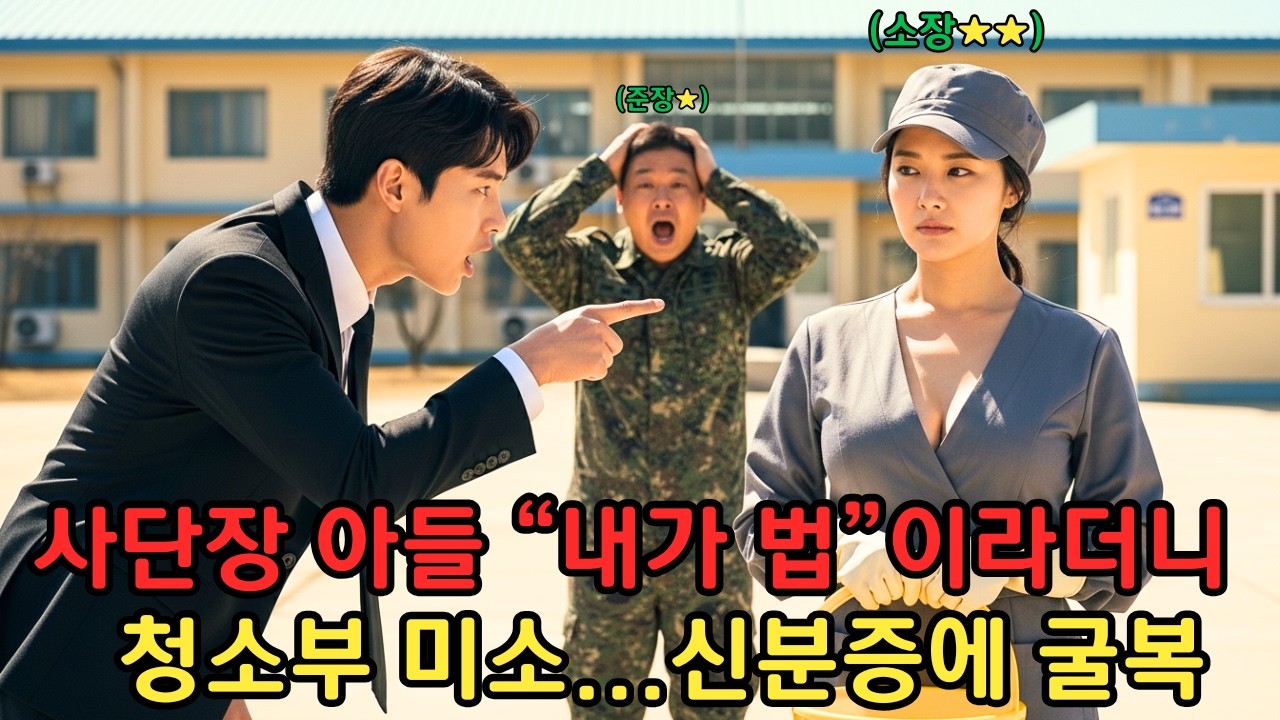 707특임대 위병소에서 감히 여군 소장(★★)을 '청소 아줌마'라 취조하려던 사단장 아들의 최후 #사연드라마 #군대썰 #707