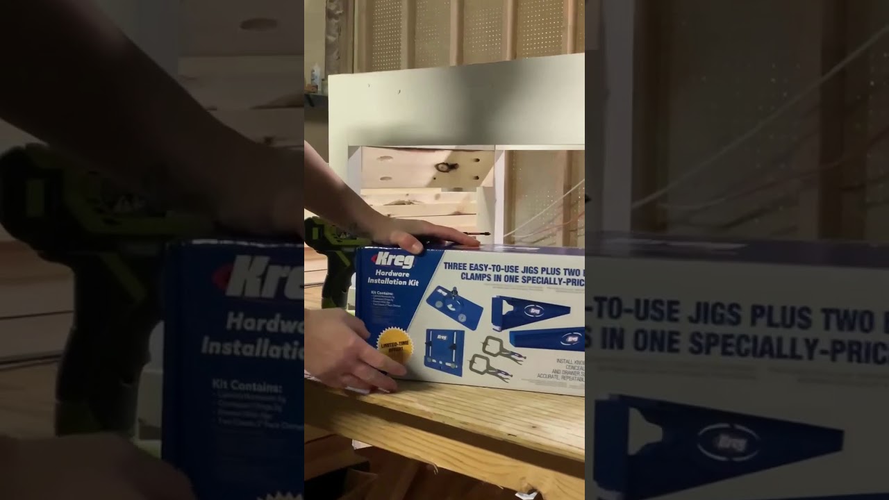 Installing Drawer Slides with Kreg Jig