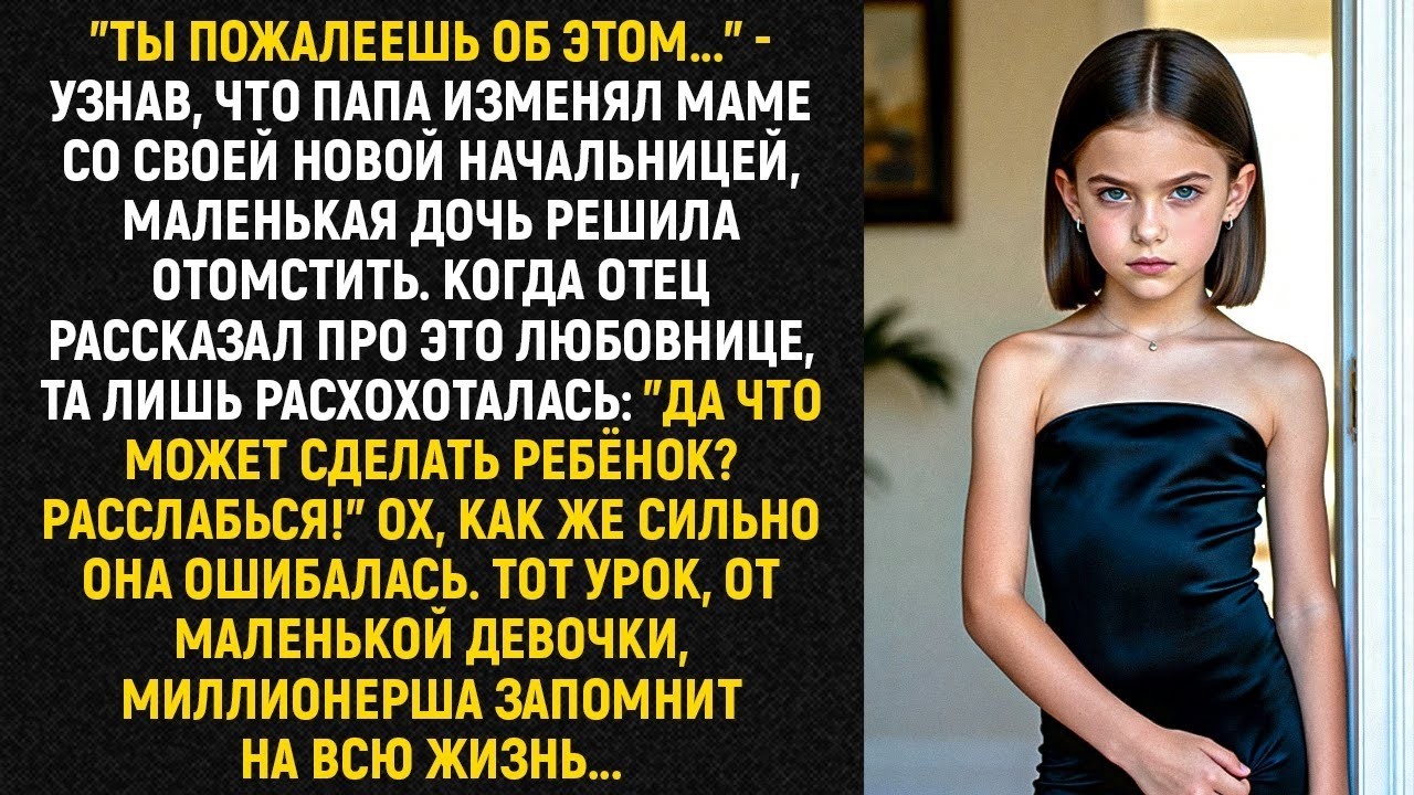 Узнав, что папа изменял маме со своей новой начальницей, дочь решила отомстить...