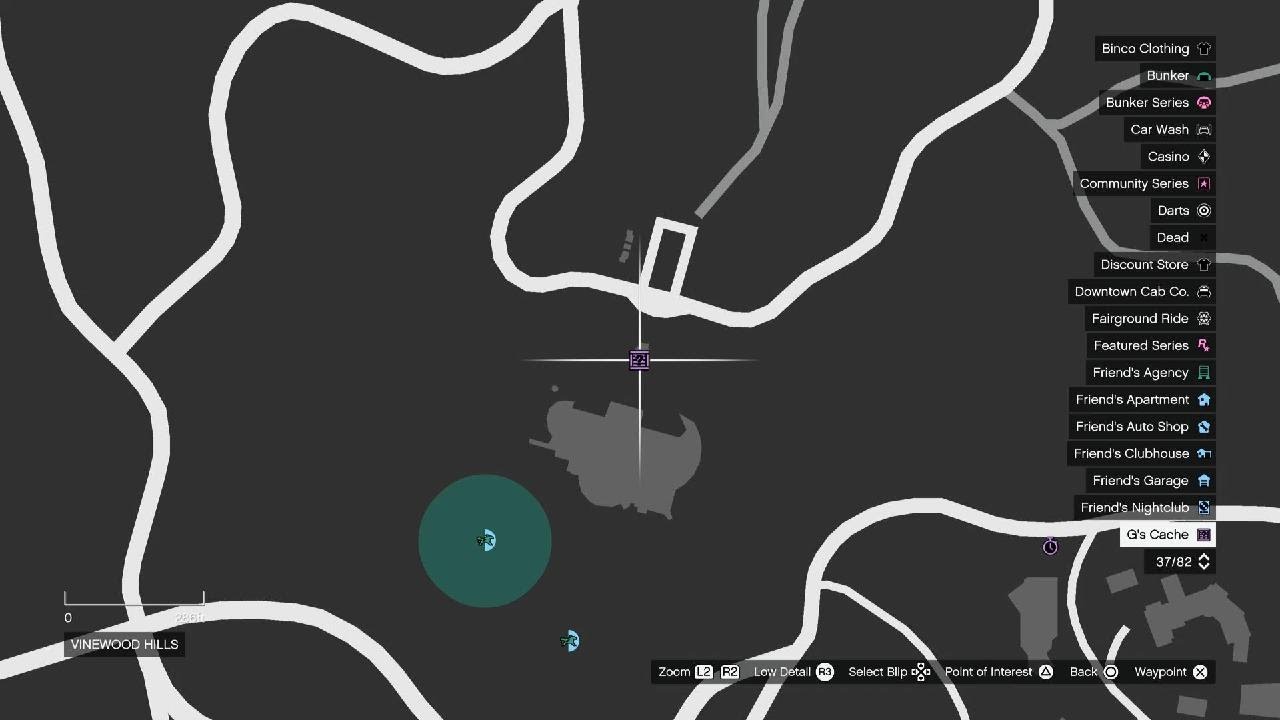 G&rsquo;s Cache | Vinewood Hills Location | GTA 5 Online | How To Find