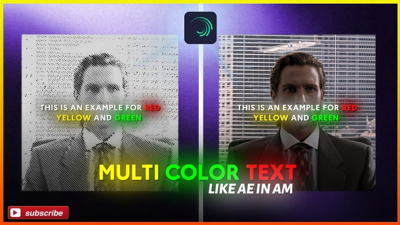 How To Make Multi Color Text In Alight Motion 𝖝 After Motion || Freditz