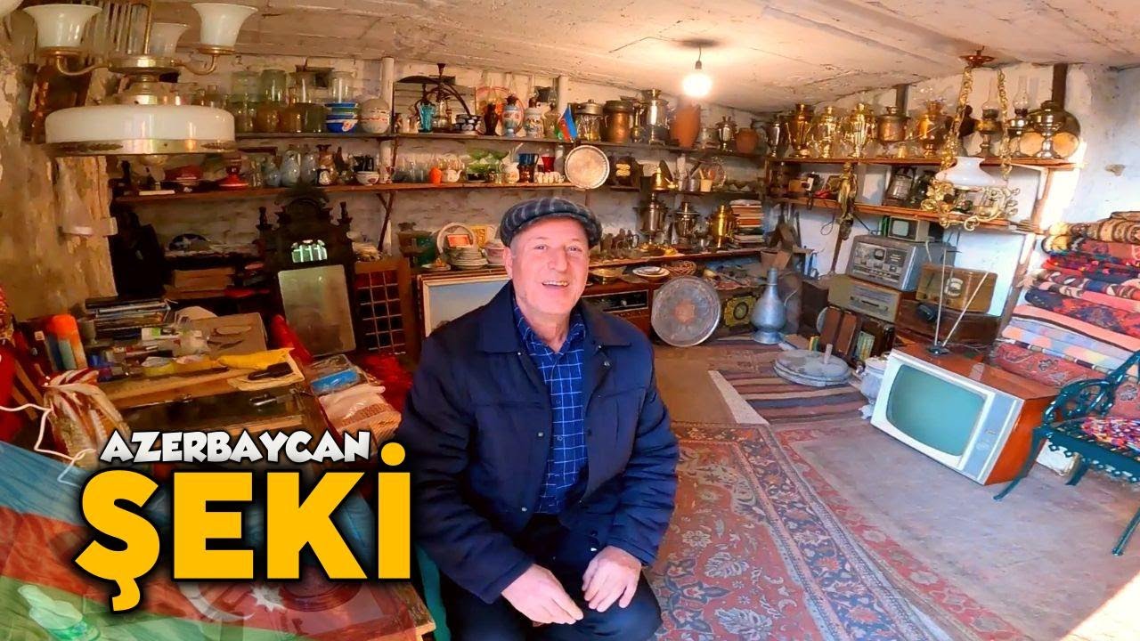 Я приехал в Шеки. Интересное блюдо - пити и шекинская халва. Исторические улицы, люди и антикварный