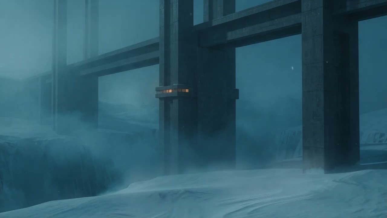 Arctic Megastructure in the Mist | Deep Cinematic Ambient for Focus, Sleep & Silence