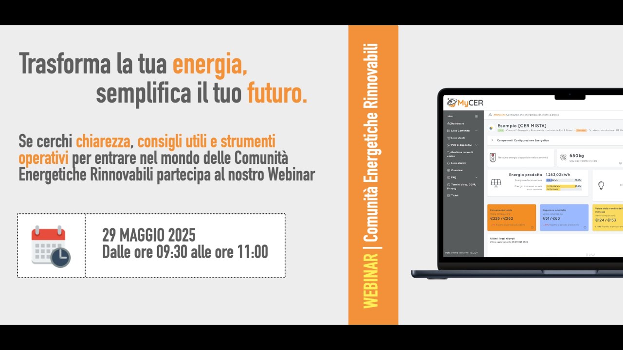 WEBINAR - Comunità Energetiche Rinnovabili: Trasforma la tua Energia, Semplifica il tuo Futuro