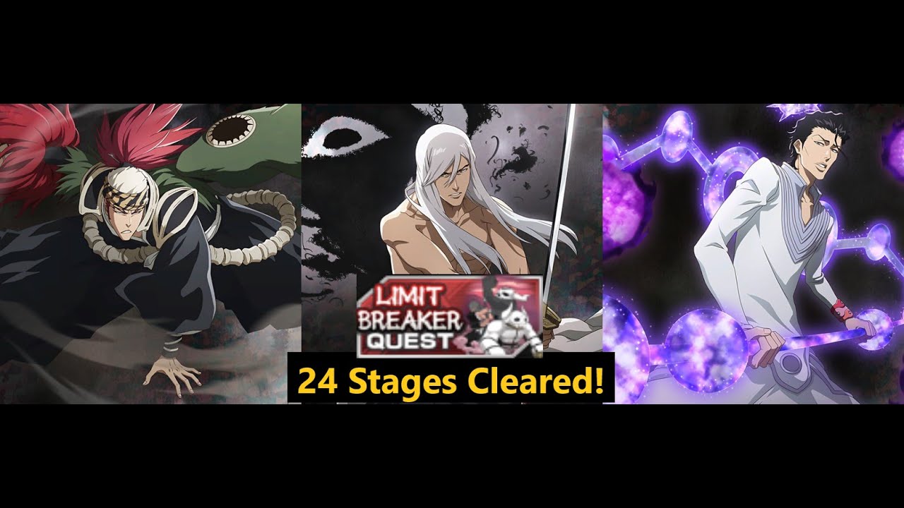 Renji, Jushiro & Askin - 24 Stages - December Special Limit Breaker Quest - Bleach Brave Souls