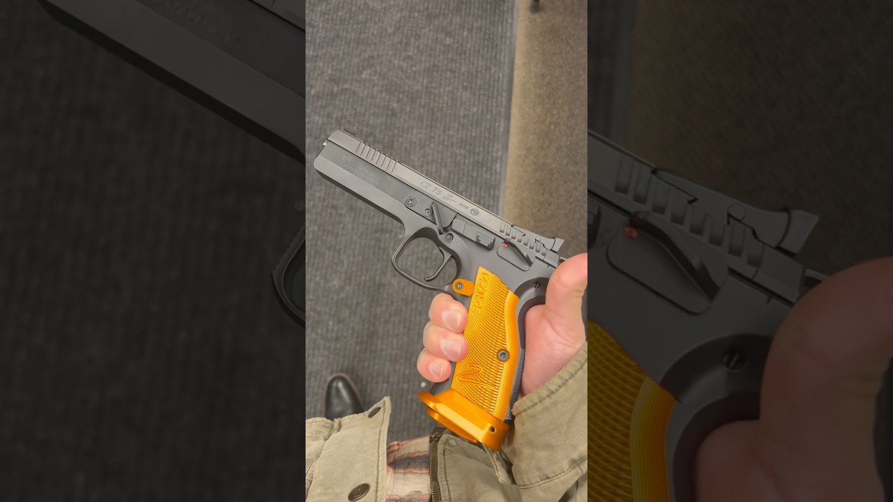 CZ TS 2 Orange 9mm #9mmgun #9mmpistol #edc #airsoft #cod #warzone #tacticalshooter #viralvideo #cz