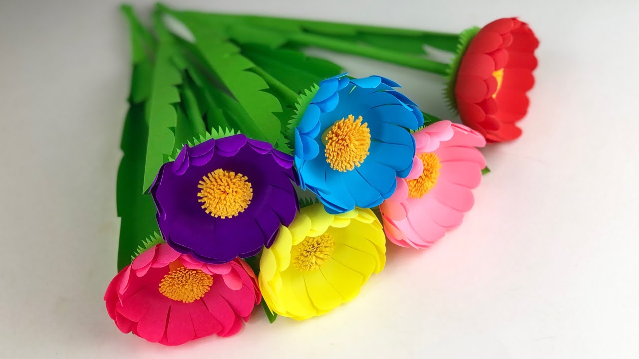 Amazing Paper Flowers | Paper Flower Making | Home Decor | Paper Flowers  | Paper Craft | Flower DIY