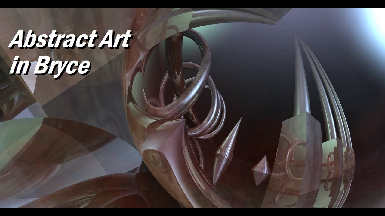 Bryce 7.1 Pro 3D Abstract Art Gallery