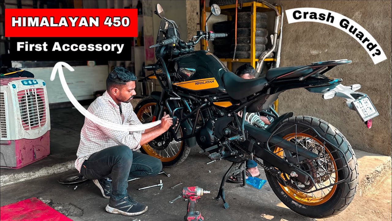 2024 Himalayan 450 gets a New Crash Guard - My First Accessory?