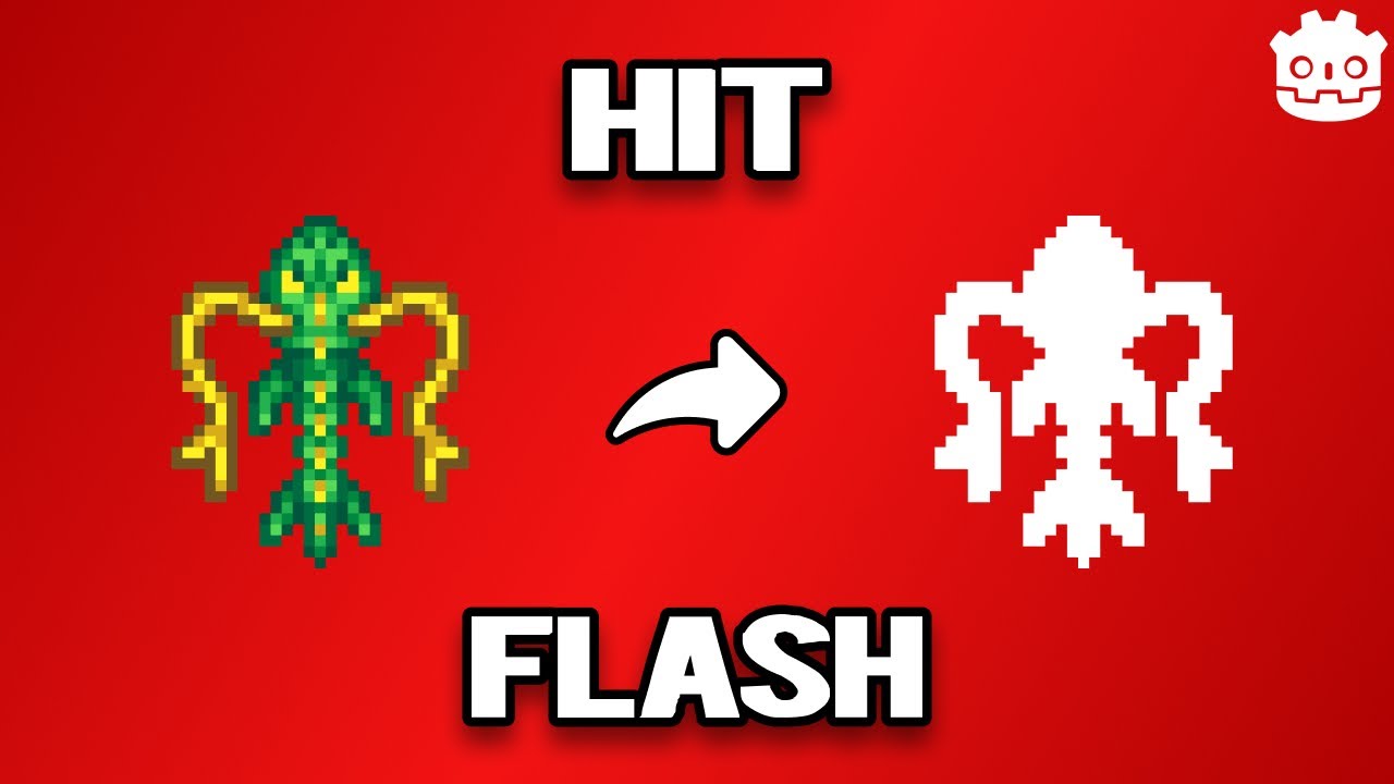 Простые визуальные шейдеры с эффектом Flash | Let's Godot