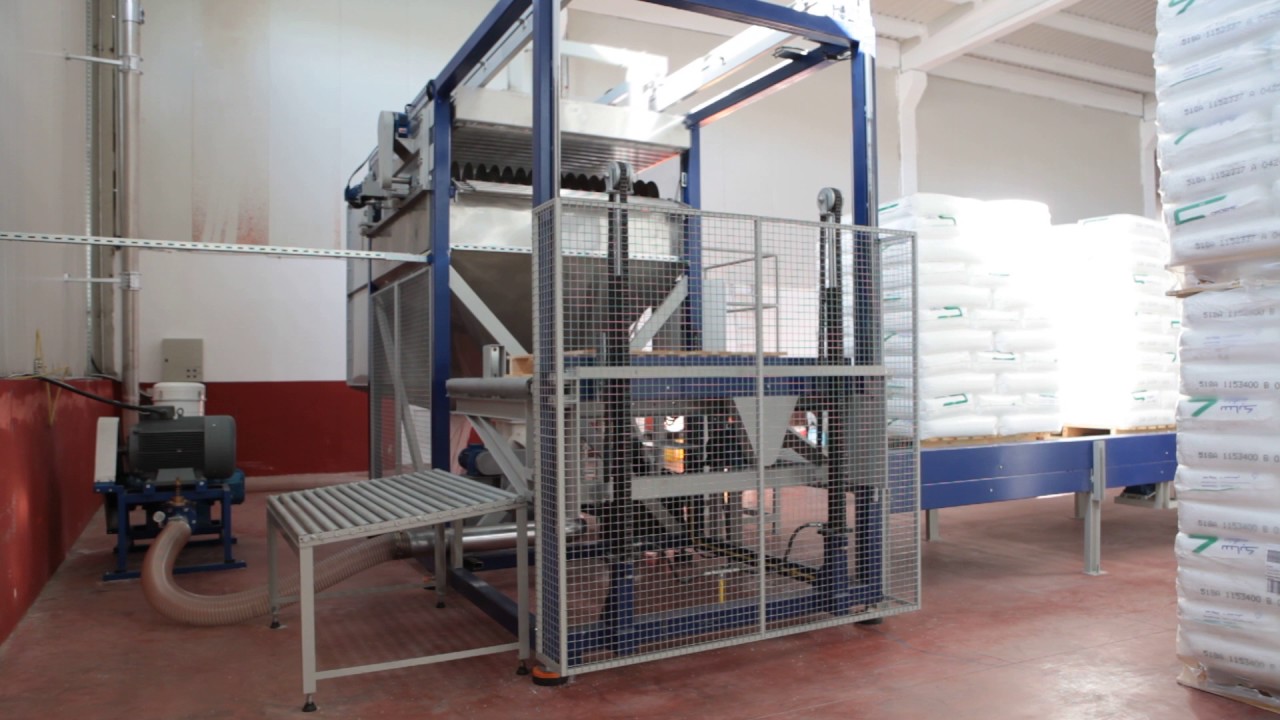 Novamak Automatic Depalletizing & Bag Emptying Machine