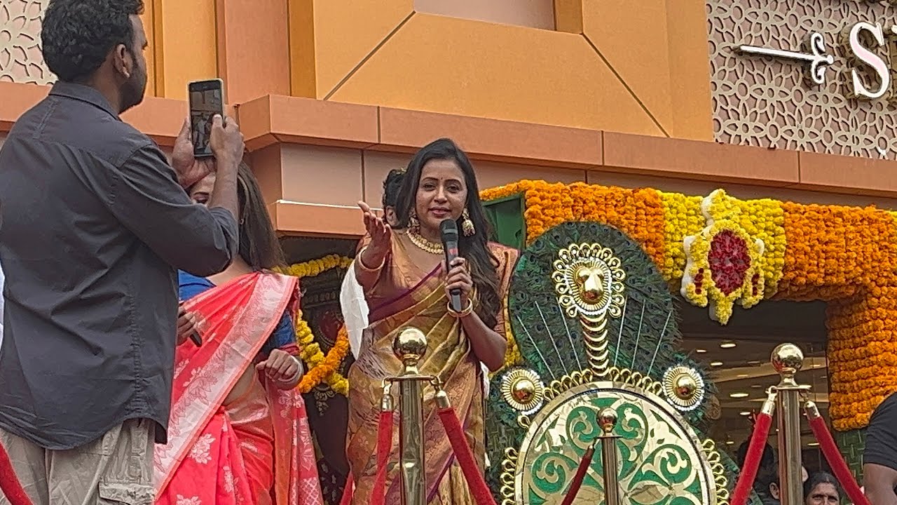 Anchor Suma Kanakala Grand Opening Shop Kataaksha Silks | Kataksha Silk Vanasthalipuram