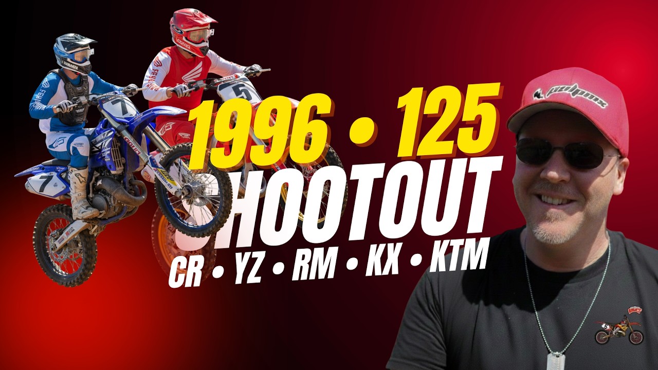 Мотокросс 125 1996 года: состязание | CR125 против YZ125 против RM125 против KX125 против KTM