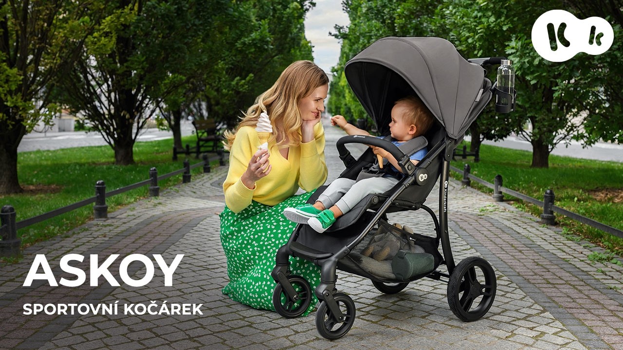 Obratný sportovní kočárek ASKOY od Kinderkraft | Do 24 kg