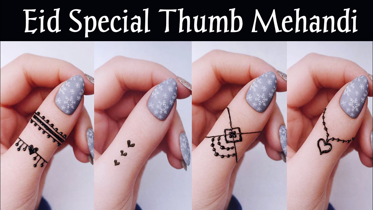 Eid special thumb mehandi designs 🌙😍 | Thumb mehndi design | Finger mehendi design
