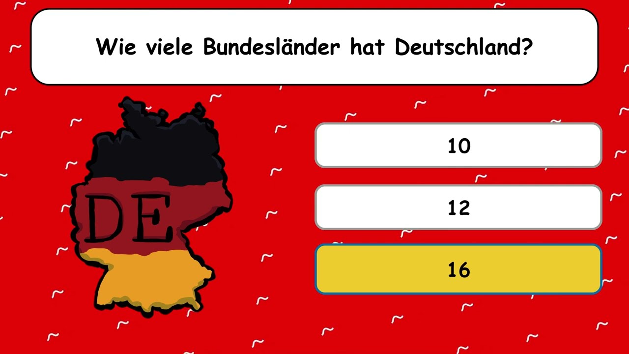 Kinderquiz über Deutschland - Quiz für Kinder auf Deutsch