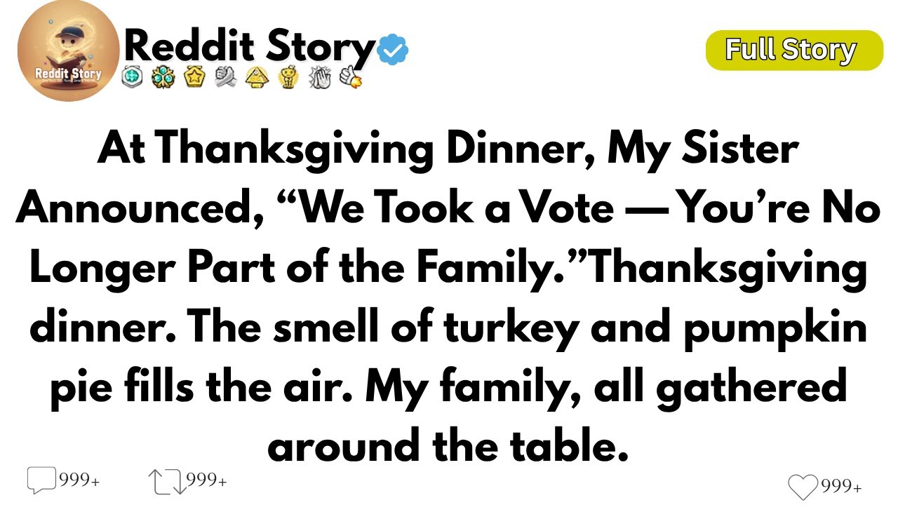 At thanksgiving dinner , my sister announced 