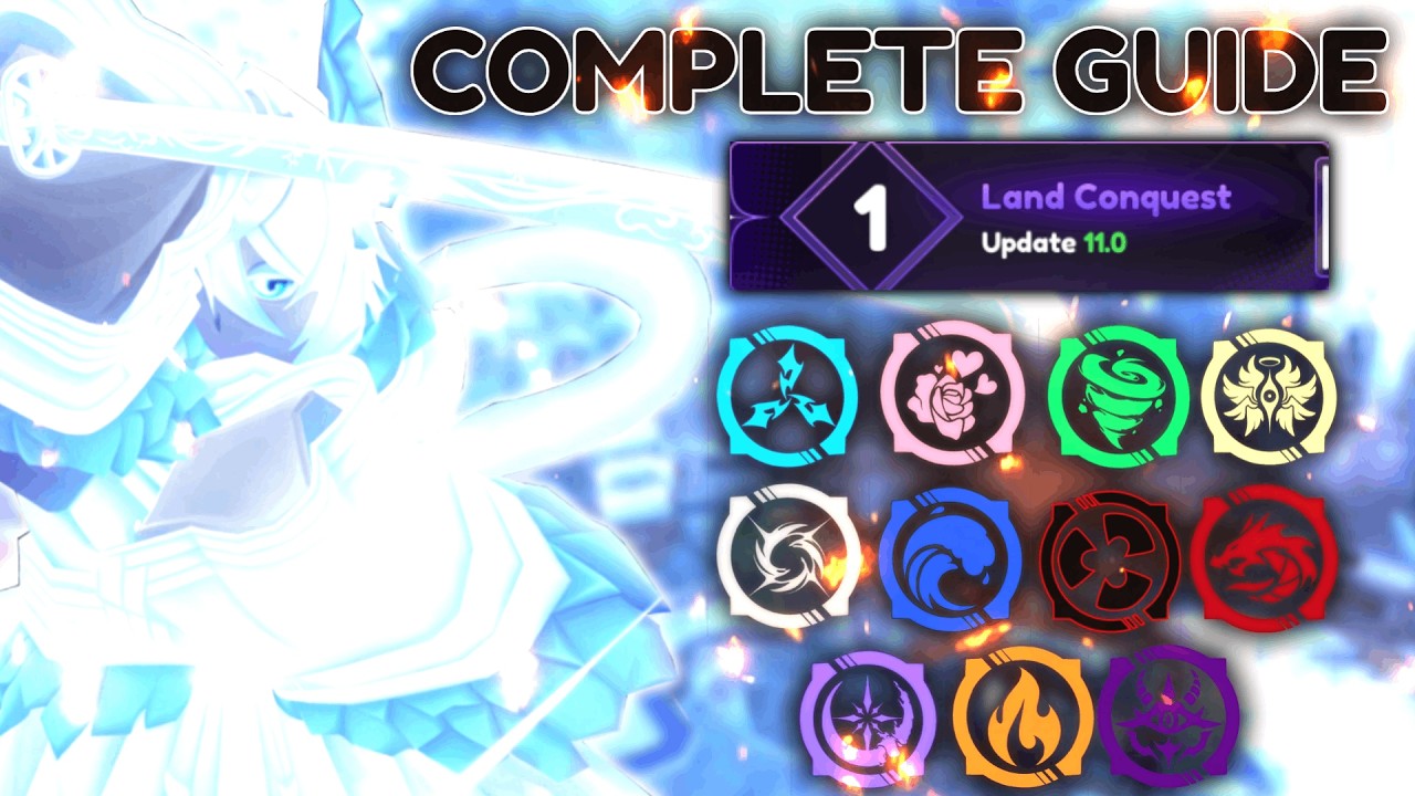 The COMPLETE GUIDE to the NEW Land Conquest Gamemode!!! | Anime Vanguards