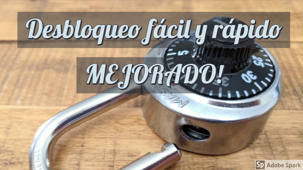(METODO SENCILLO) Abrir un Candado de Combinación de 3 Dígitos Sin la Clave (MEJORADO)