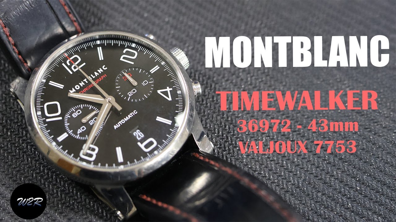 RESTORING A MONTBLANC TIMEWALKER WATCH - VALJOUX 7753 - SWISS MADE