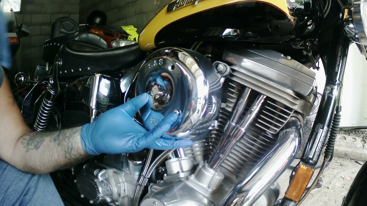 Harley Davidson superglide air filter and spark plug inspection #harley