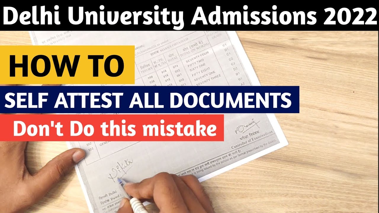 How to Self attest Documents for Csas portal || Don't do this mistake || How to fill du form 2022