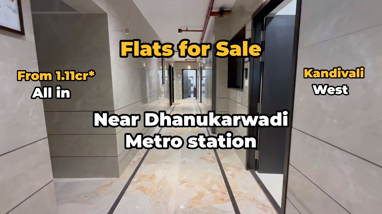 Prime Location Apartments in Kandivali West | ₹1.11 Cr All-In | 90% on Possession #mumbairealestate 
