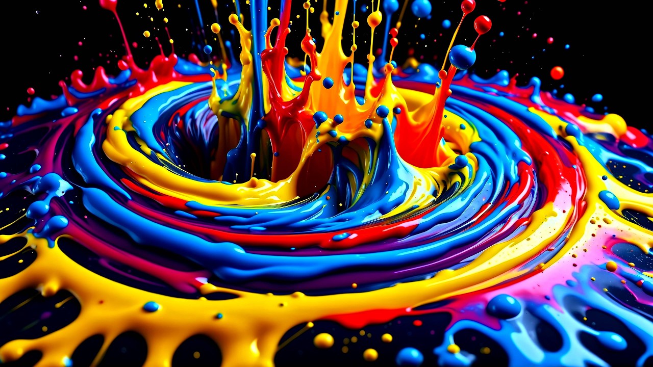 Liquid Abstract Background - 4K Screensaver Wallpaper: No Sound, Copyright Free, Satisfying Hypnotic