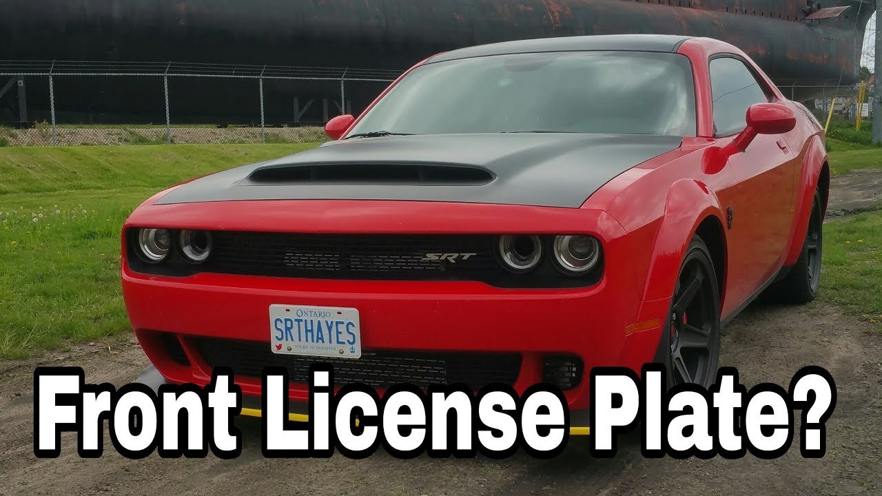Dodge Demon Got A Front License Plate
