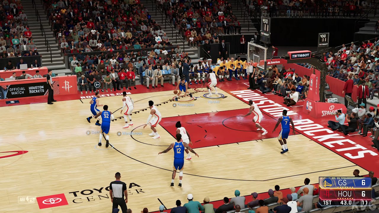 NBA 2K21 - Golden State Warriors vs Houston Rockets - Gameplay (PS5 UHD) [4K60FPS]