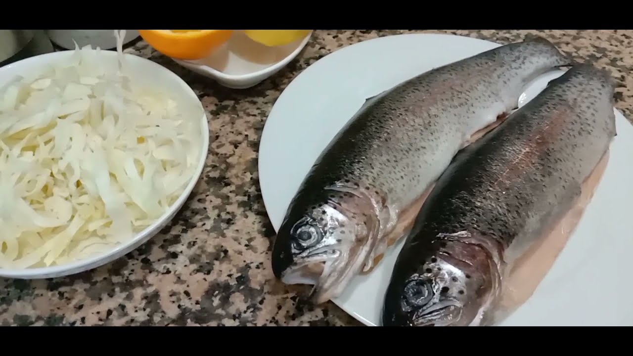 سمك 🐟ترويت في الفرن