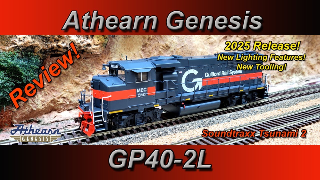 Review! Athearn Genesis GP40-2 Guilford Rail with Tsunami 2 DCC/Sound (HO Scale) 2025 Release.