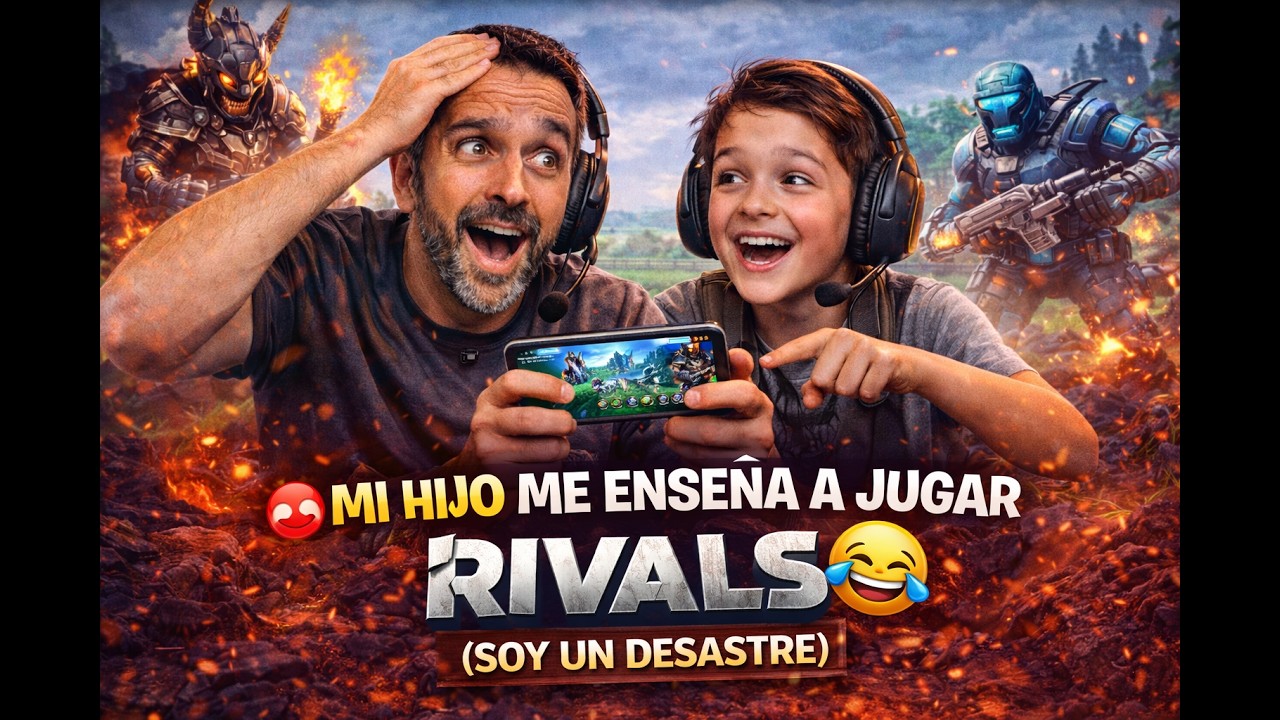 😂 Mi hijo me enseña a jugar Rivals (soy un desastre)