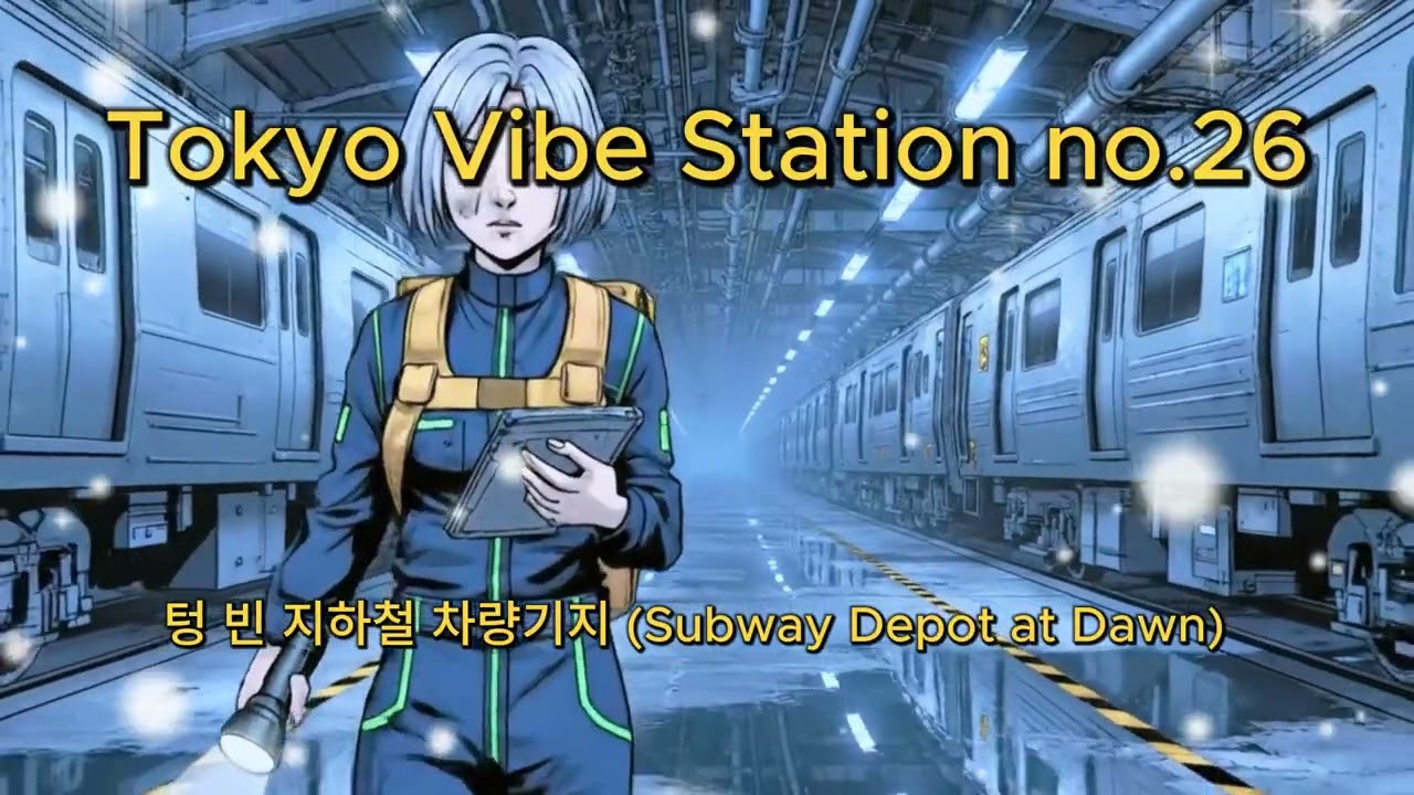 Subway Depot at Dawn Deep Industrial Ambient & Dub Techno for Focus텅 빈 지하철 차량기지 | 깊은 집중을 위한 덥 테크노)