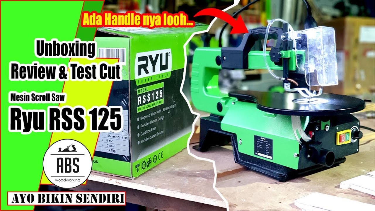 UNBOXING & REVIEW SCROLL SAW RYU RSS 125