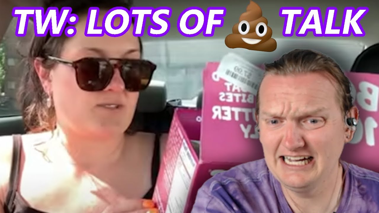 THIS WOMAN IS DOING A HAUL WHILE CONSTIPATED