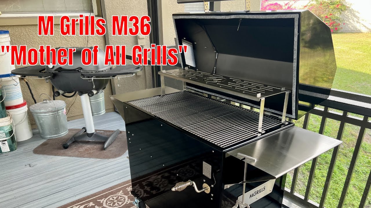 Unboxing and Review of the M Grills M36 Stick Burner, Charcoal Smoker & Grill