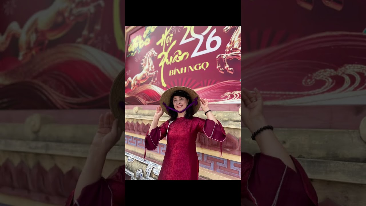 Cánh Thiệp Đầu Xuân. 5 O Huế du Xuân Bính Ngọ 2026. #DieuHuyenLe 